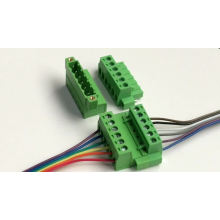 cabel to cabel pluggable terminal block with flange